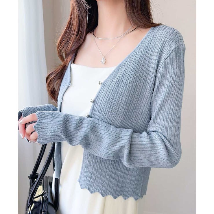 【mily bilet】透け感と上品なきらめきで魅せる♪ 透かし編みシルバーボタ… | Classical Elf  | 詳細画像31 