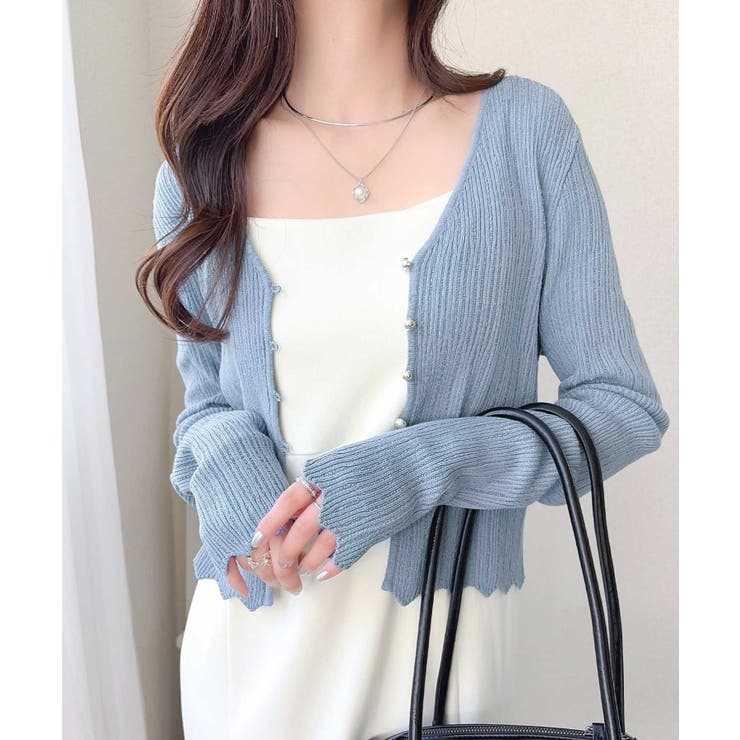 【mily bilet】透け感と上品なきらめきで魅せる♪ 透かし編みシルバーボタ… | Classical Elf  | 詳細画像32 