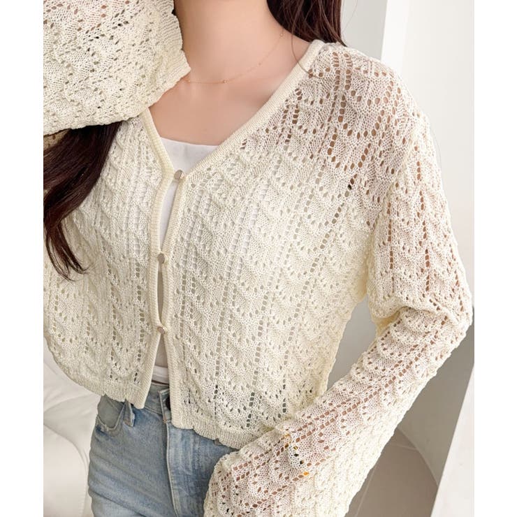 【mily bilet】“涼しげ×あざと可愛い”の最強タッグ♪透かし編みシェル釦… | Classical Elf  | 詳細画像8 