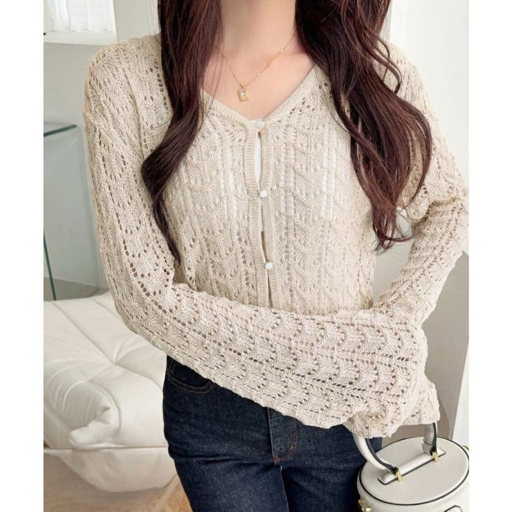 【mily bilet】“涼しげ×あざと可愛い”の最強タッグ♪透かし編みシェル釦… | Classical Elf  | 詳細画像11 