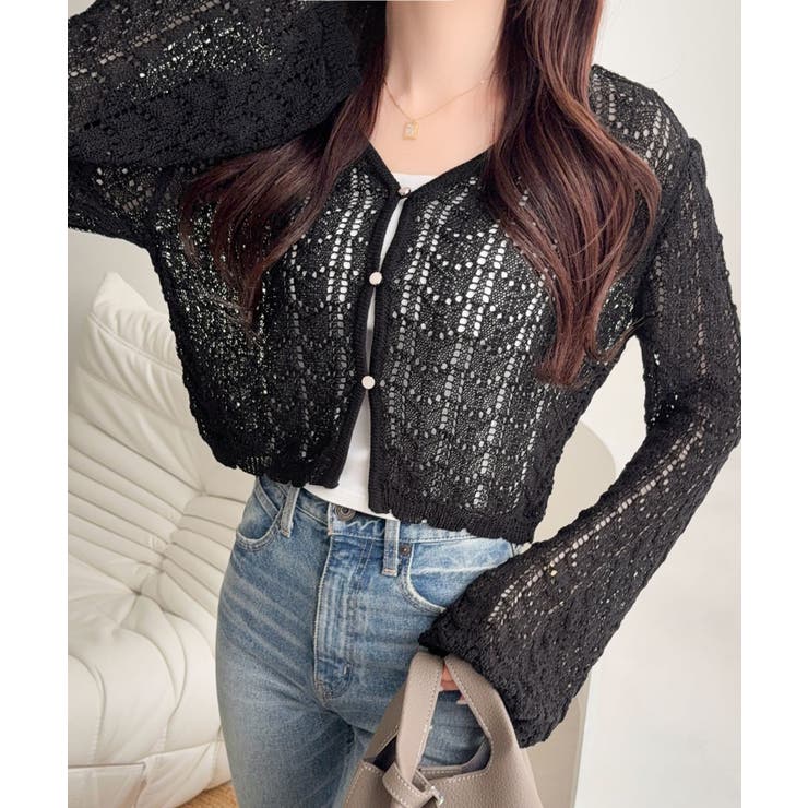 【mily bilet】“涼しげ×あざと可愛い”の最強タッグ♪透かし編みシェル釦… | Classical Elf  | 詳細画像12 