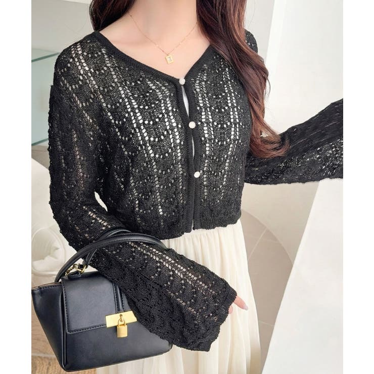 【mily bilet】“涼しげ×あざと可愛い”の最強タッグ♪透かし編みシェル釦… | Classical Elf  | 詳細画像13 