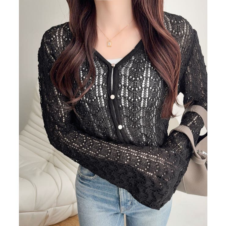 【mily bilet】“涼しげ×あざと可愛い”の最強タッグ♪透かし編みシェル釦… | Classical Elf  | 詳細画像15 