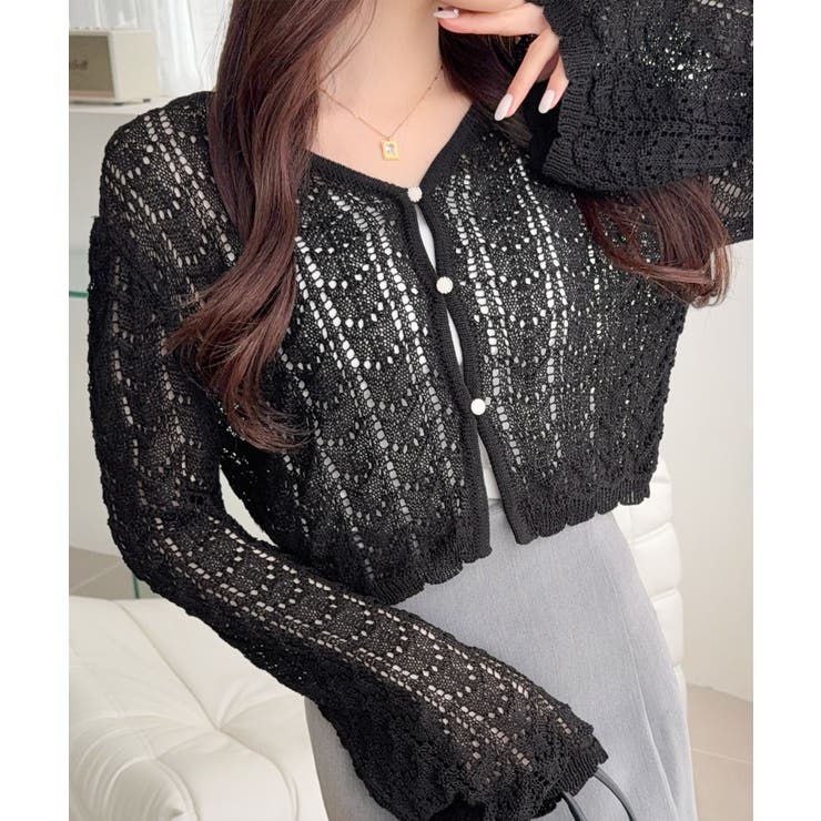 【mily bilet】“涼しげ×あざと可愛い”の最強タッグ♪透かし編みシェル釦… | Classical Elf  | 詳細画像17 