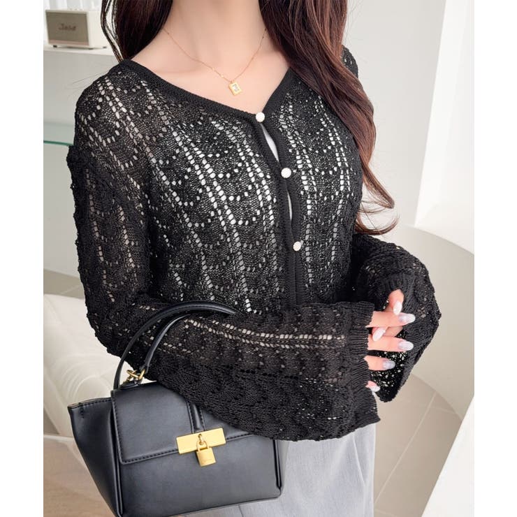 【mily bilet】“涼しげ×あざと可愛い”の最強タッグ♪透かし編みシェル釦… | Classical Elf  | 詳細画像19 