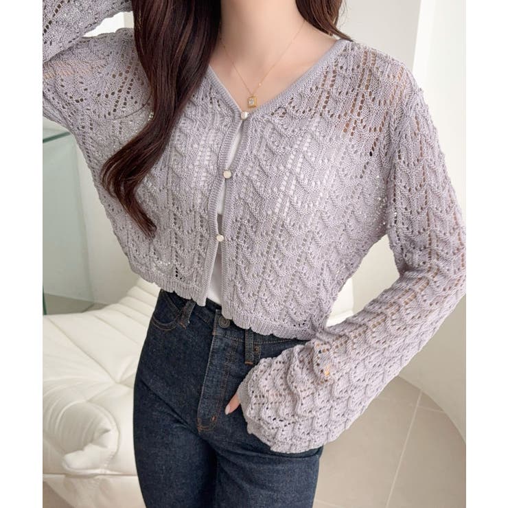 【mily bilet】“涼しげ×あざと可愛い”の最強タッグ♪透かし編みシェル釦… | Classical Elf  | 詳細画像24 