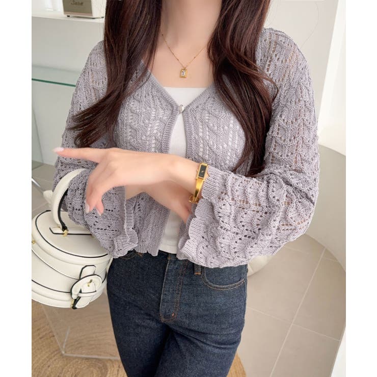 【mily bilet】“涼しげ×あざと可愛い”の最強タッグ♪透かし編みシェル釦… | Classical Elf  | 詳細画像26 