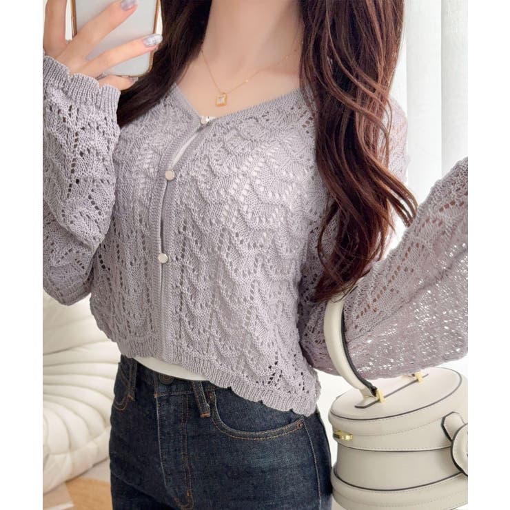 【mily bilet】“涼しげ×あざと可愛い”の最強タッグ♪透かし編みシェル釦… | Classical Elf  | 詳細画像28 