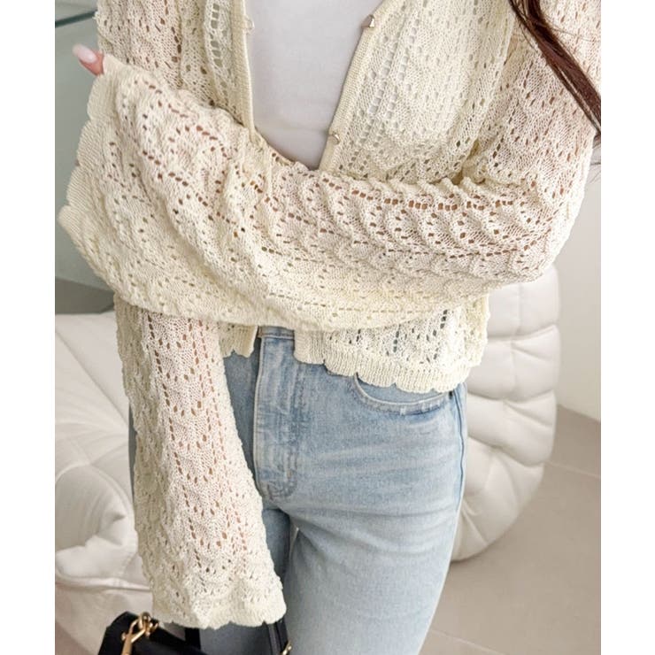 【mily bilet】“涼しげ×あざと可愛い”の最強タッグ♪透かし編みシェル釦… | Classical Elf  | 詳細画像32 