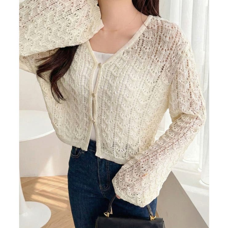 【mily bilet】“涼しげ×あざと可愛い”の最強タッグ♪透かし編みシェル釦… | Classical Elf  | 詳細画像6 