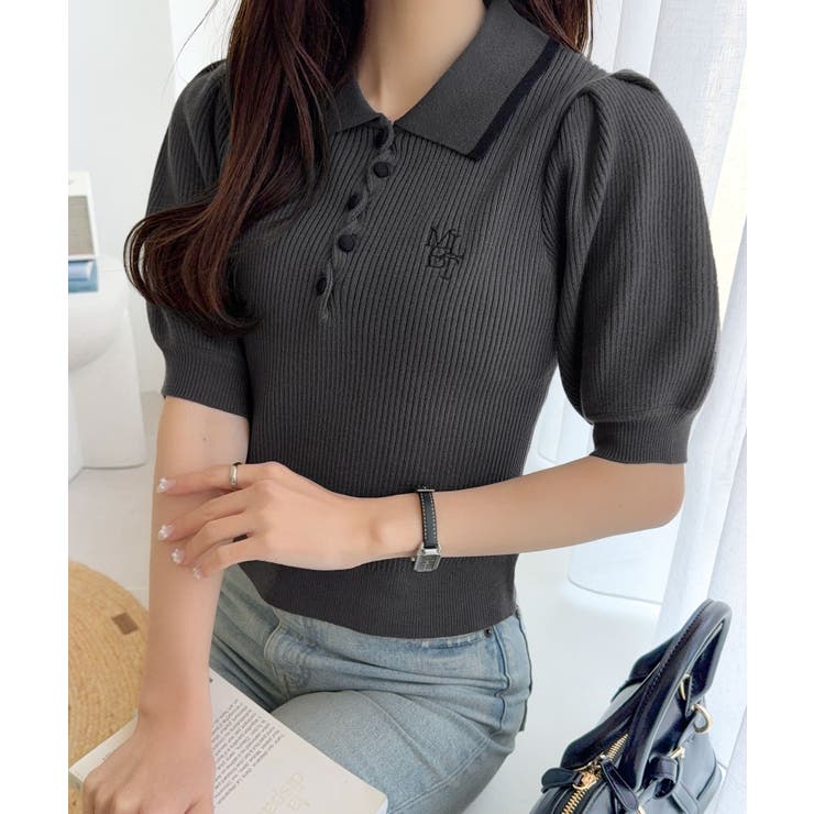 【mily bilet】配色×くすみカラーで魅せる、ずるい清楚さ。配色ラインポロ… | Classical Elf  | 詳細画像8 