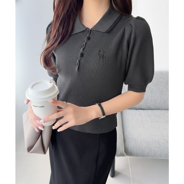 【mily bilet】配色×くすみカラーで魅せる、ずるい清楚さ。配色ラインポロ… | Classical Elf  | 詳細画像9 