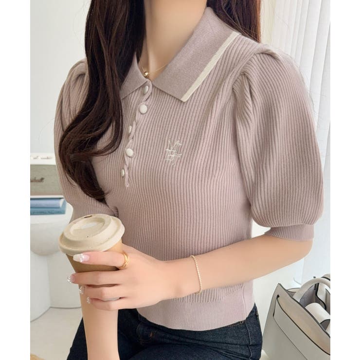 【mily bilet】配色×くすみカラーで魅せる、ずるい清楚さ。配色ラインポロ… | Classical Elf  | 詳細画像15 