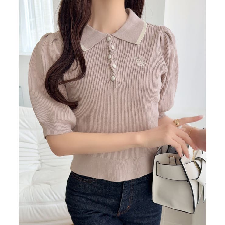 【mily bilet】配色×くすみカラーで魅せる、ずるい清楚さ。配色ラインポロ… | Classical Elf  | 詳細画像16 