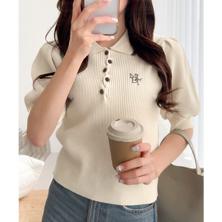 【mily bilet】配色×くすみカラーで魅せる、ずるい清楚さ。配色ラインポロ… | Classical Elf  | 詳細画像6 