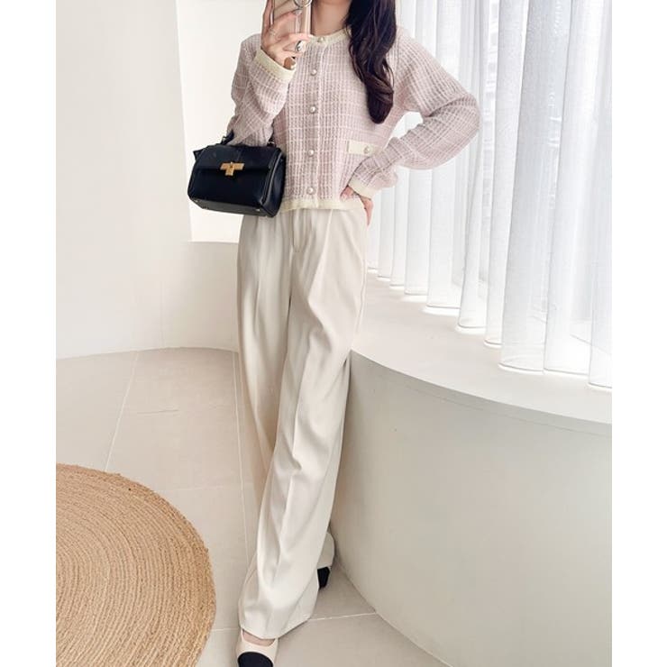 【mily bilet】甘さに恋して、気品きらり♪ツイードニットパールボタンカー… | Classical Elf  | 詳細画像35 