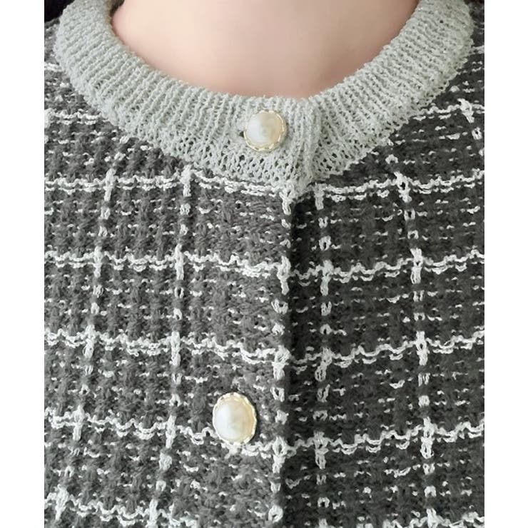 【mily bilet】甘さに恋して、気品きらり♪ツイードニットパールボタンカー… | Classical Elf  | 詳細画像40 