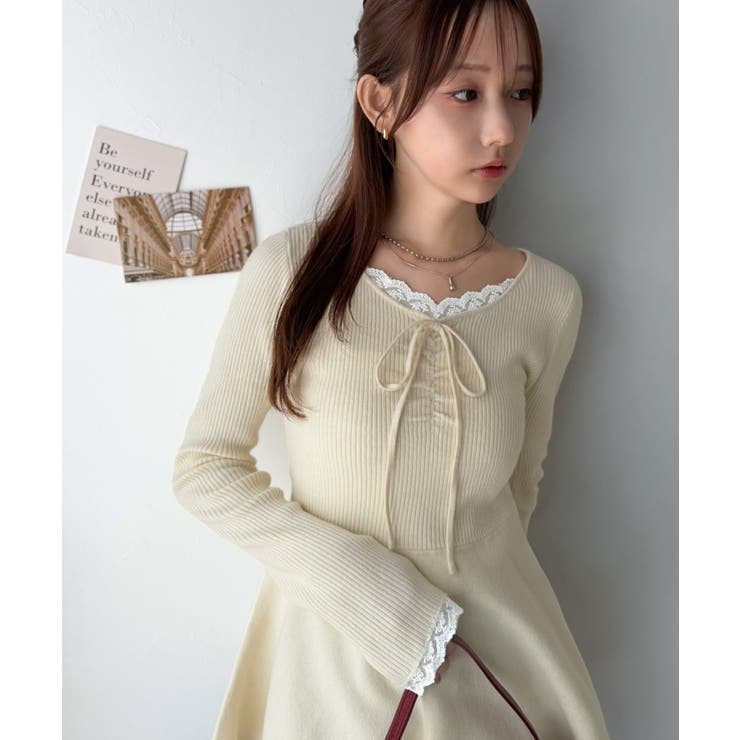 【mily bilet】甘さをひとさじ、華やぐ大人ガーリー。レースレイヤード風ギ… | Classical Elf  | 詳細画像10 