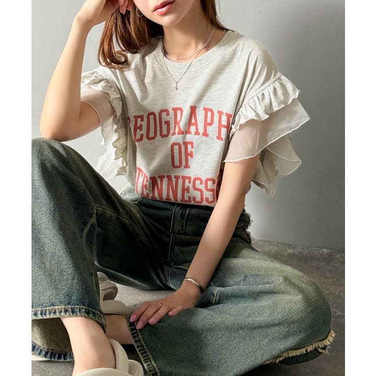 【mily bilet】【キッズ】 親子リンクコーデ可能◎ダブルフリル袖カレッジ… | Classical Elf kids | 詳細画像21 