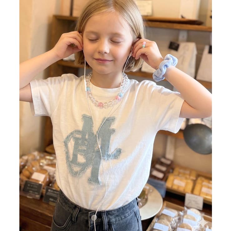 【キッズ】親子リンクコーデ可能♪毎日着せたい 綿100％デニムワッペンフリンジ使… | Classical Elf kids | 詳細画像1 