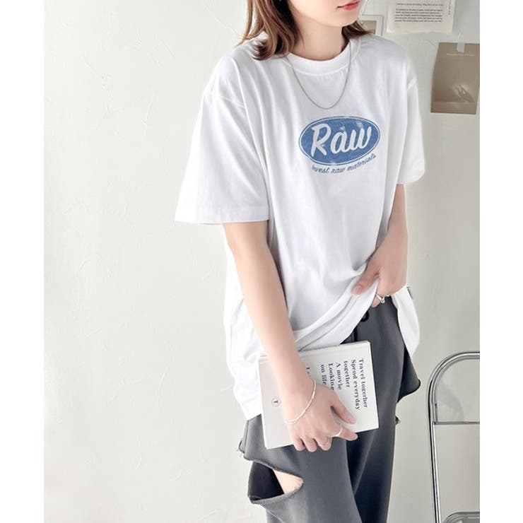 レトロムードが際立つ。綿100%オーバルロゴTシャツ | Classical Elf  | 詳細画像2 