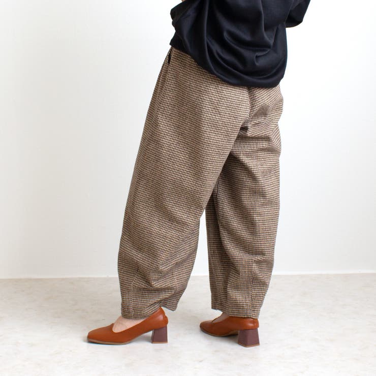 ライトメルトン サーカスパンツ メルトン パンツ チェック ボトムス  | SELECT LEVERY  | 詳細画像34 