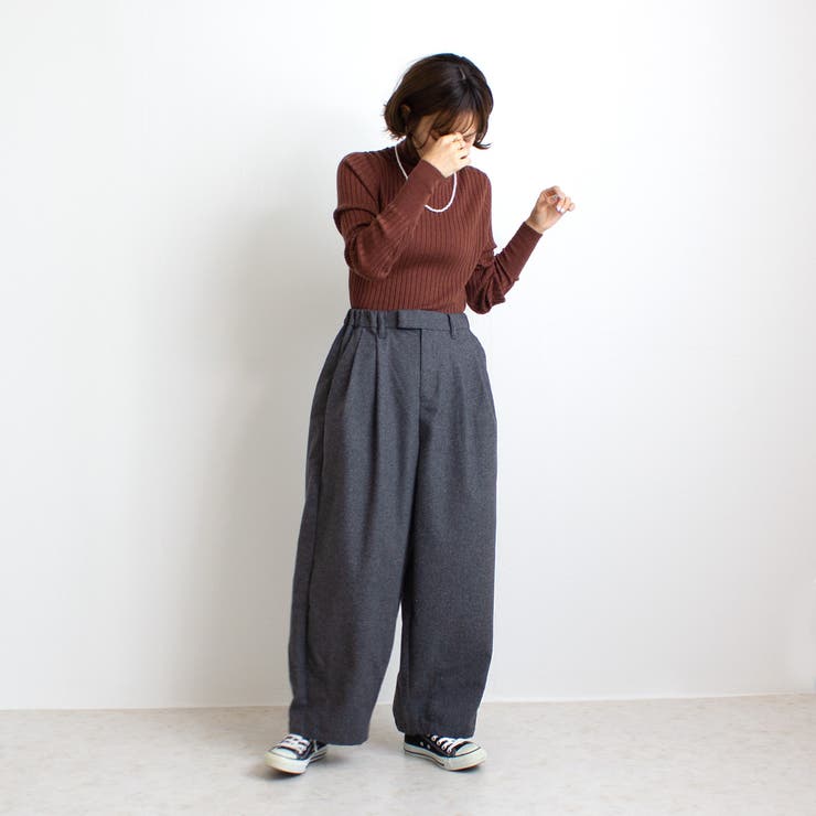 ライトメルトン サーカスパンツ メルトン パンツ チェック ボトムス  | SELECT LEVERY  | 詳細画像15 