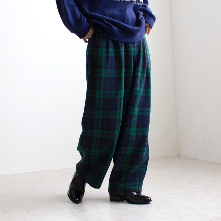 ライトメルトン サーカスパンツ メルトン パンツ チェック ボトムス  | SELECT LEVERY  | 詳細画像48 
