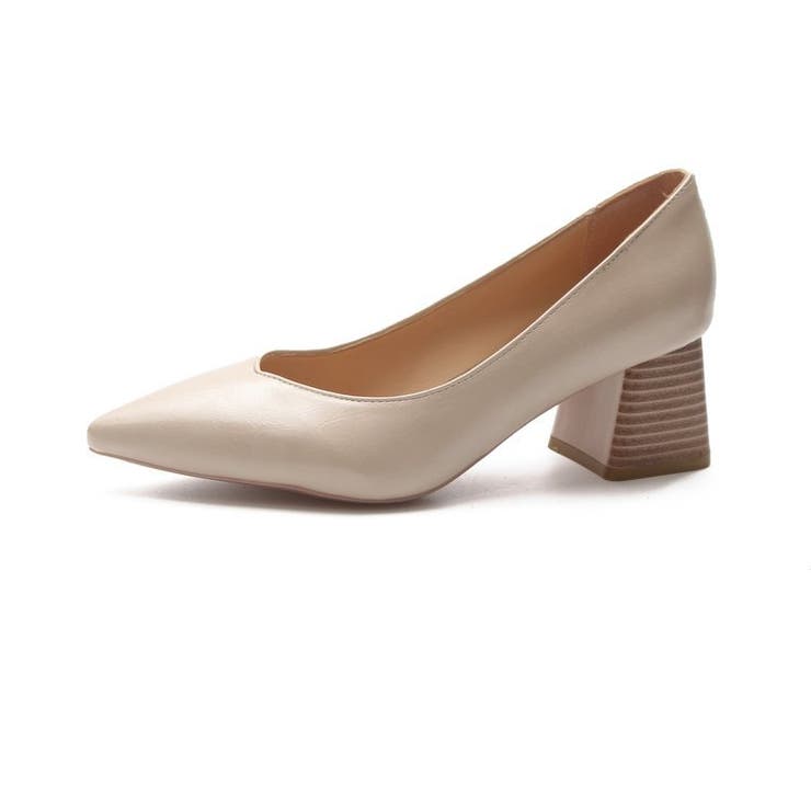 ポインテッドトゥ パンプス 太ヒール ローヒール ヒール Vカット 合皮 品番 Stsw Select Levery セレクトリベリー のレディースファッション通販 Shoplist ショップリスト