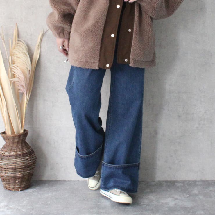 配色 ステッチ ワイドデニム | SELECT LEVERY  | 詳細画像21 