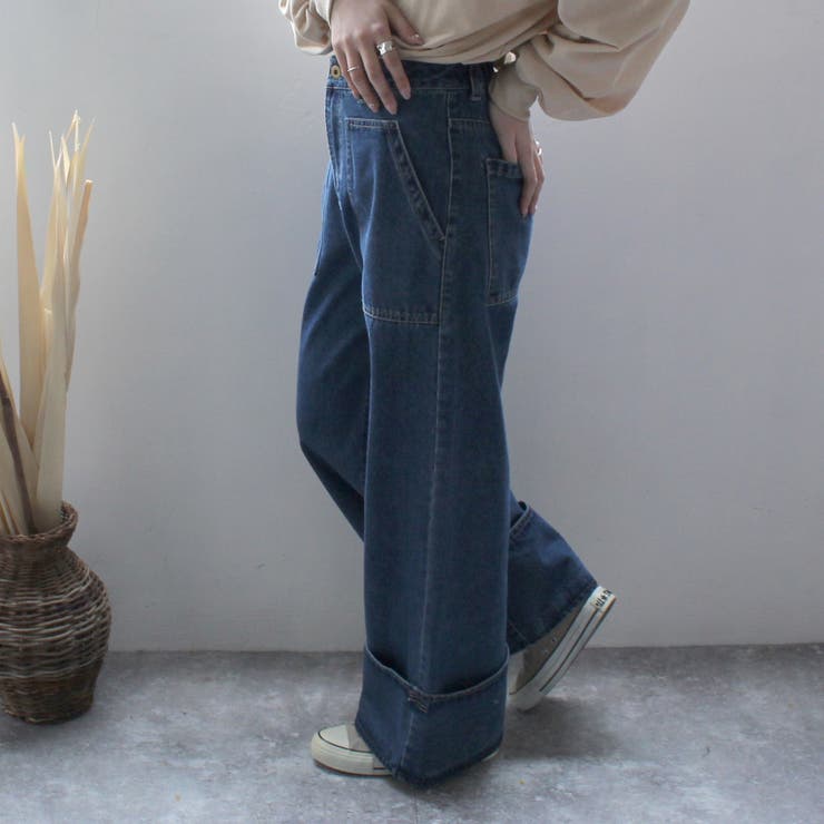 配色 ステッチ ワイドデニム | SELECT LEVERY  | 詳細画像18 