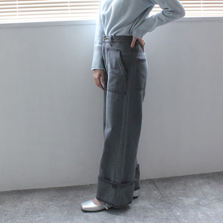 配色 ステッチ ワイドデニム | SELECT LEVERY  | 詳細画像25 