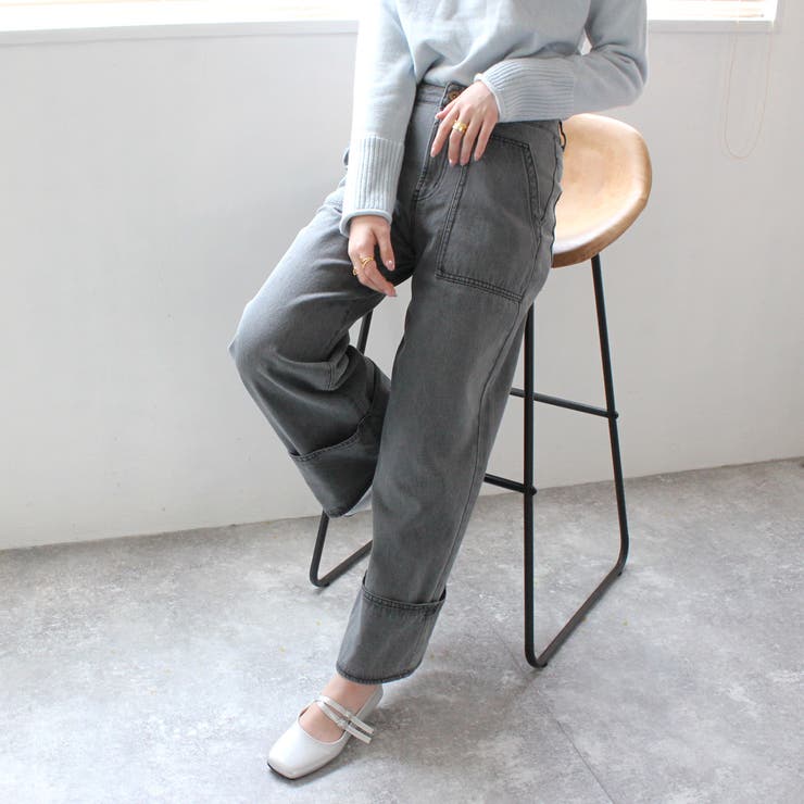 配色 ステッチ ワイドデニム | SELECT LEVERY  | 詳細画像29 