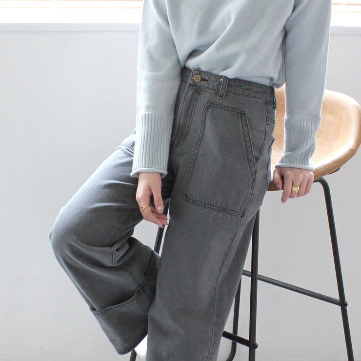 配色 ステッチ ワイドデニム | SELECT LEVERY  | 詳細画像30 