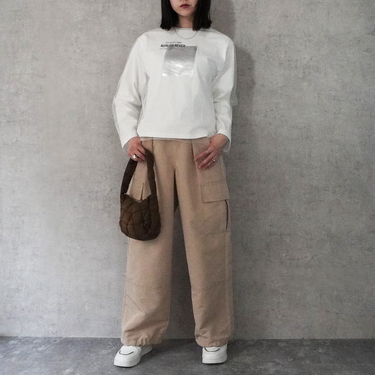 裾リボン カーゴパンツ パンツ ボトムス ワイドパンツ オールシーズン | SELECT LEVERY  | 詳細画像30 