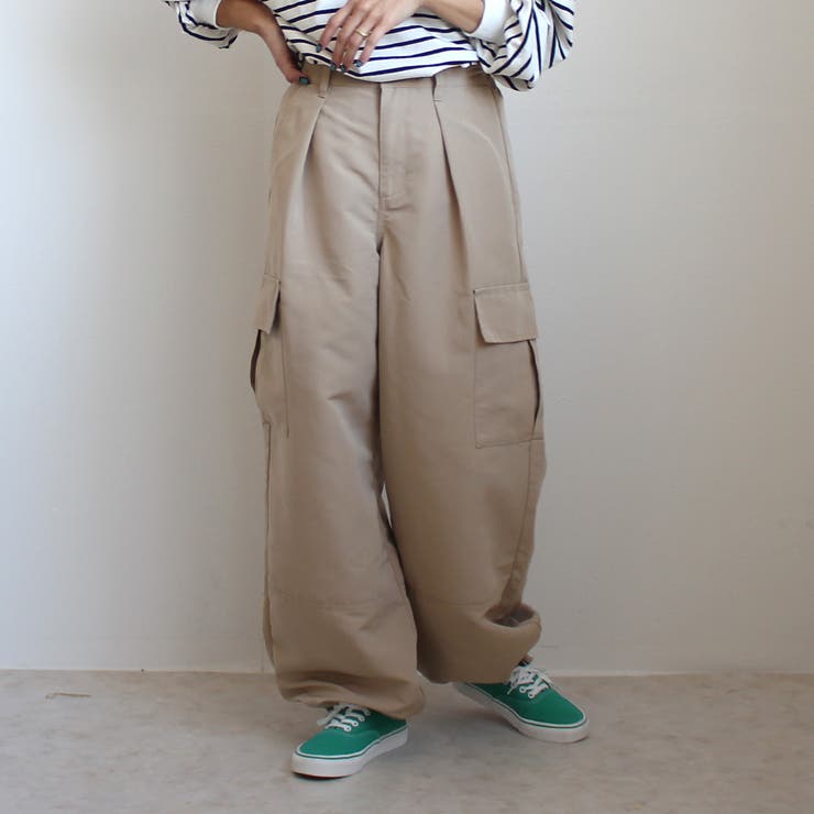 裾リボン カーゴパンツ パンツ ボトムス ワイドパンツ オールシーズン | SELECT LEVERY  | 詳細画像21 