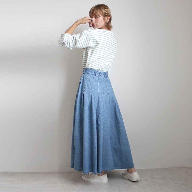 デニム タック フレア[品番：STSW0000936]｜SELECT LEVERY  （セレクトリベリー）のレディースファッション通販｜SHOPLIST（ショップリスト）