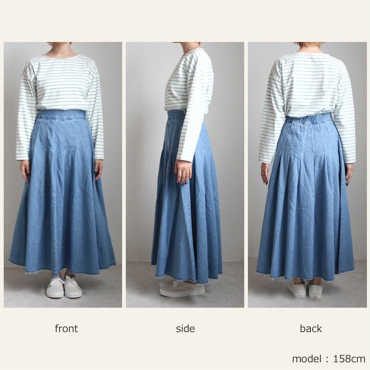 デニム タック フレア[品番：STSW0000936]｜SELECT LEVERY  （セレクトリベリー）のレディースファッション通販｜SHOPLIST（ショップリスト）