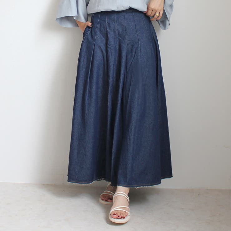 デニム タック フレア[品番：STSW0000936]｜SELECT LEVERY  （セレクトリベリー）のレディースファッション通販｜SHOPLIST（ショップリスト）