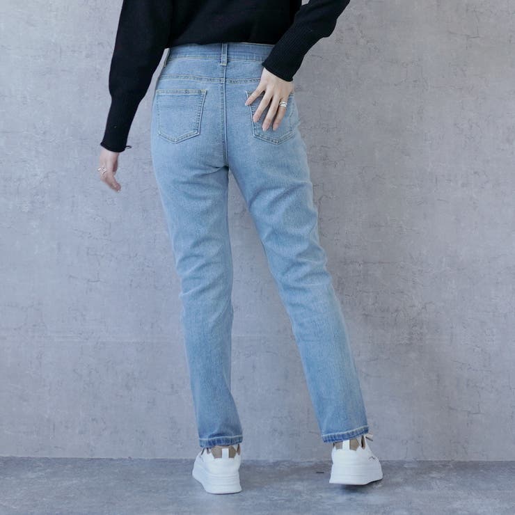 リサイクルデニムわがままフィットスキニーパンツ ボトムス オールシーズン | SELECT LEVERY  | 詳細画像6 