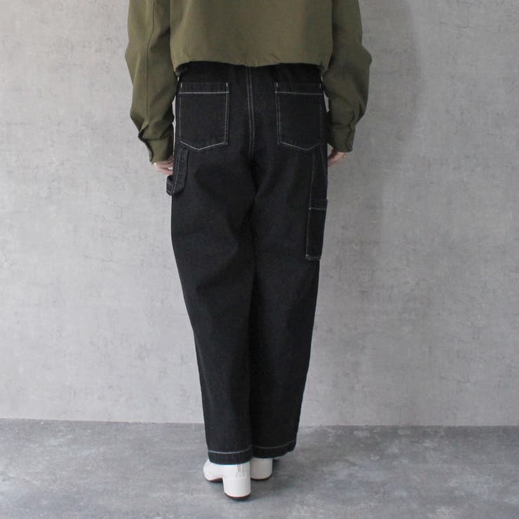 カラーステッチペインターデニムパンツ ボトムス オールシーズン