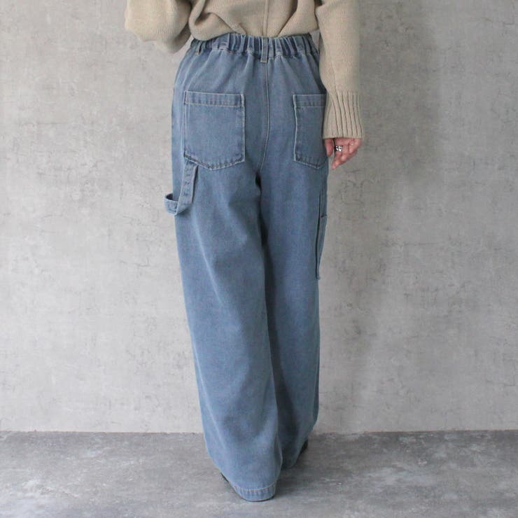 カラーステッチペインターデニムパンツ ボトムス オールシーズン 春夏 秋冬 | SELECT LEVERY  | 詳細画像2 