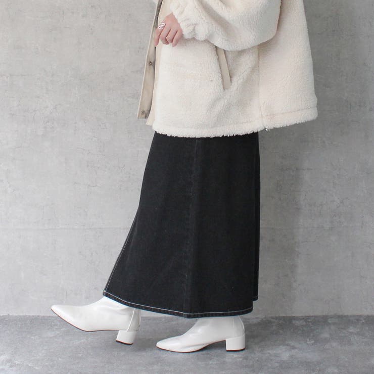 ホワイトステッチデニムスカート ボトムス オールシーズン 春夏 秋冬 | SELECT LEVERY  | 詳細画像22 