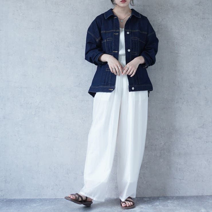 リサイクルルーズデニムジャケット ストレッチ Gジャン | SELECT LEVERY  | 詳細画像14 