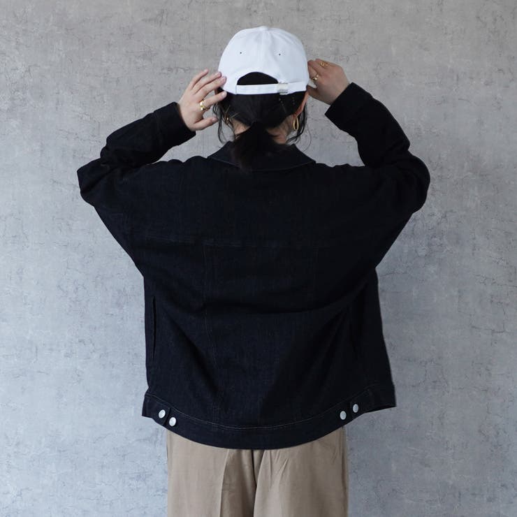 リサイクルルーズデニムジャケット ストレッチ Gジャン[品番