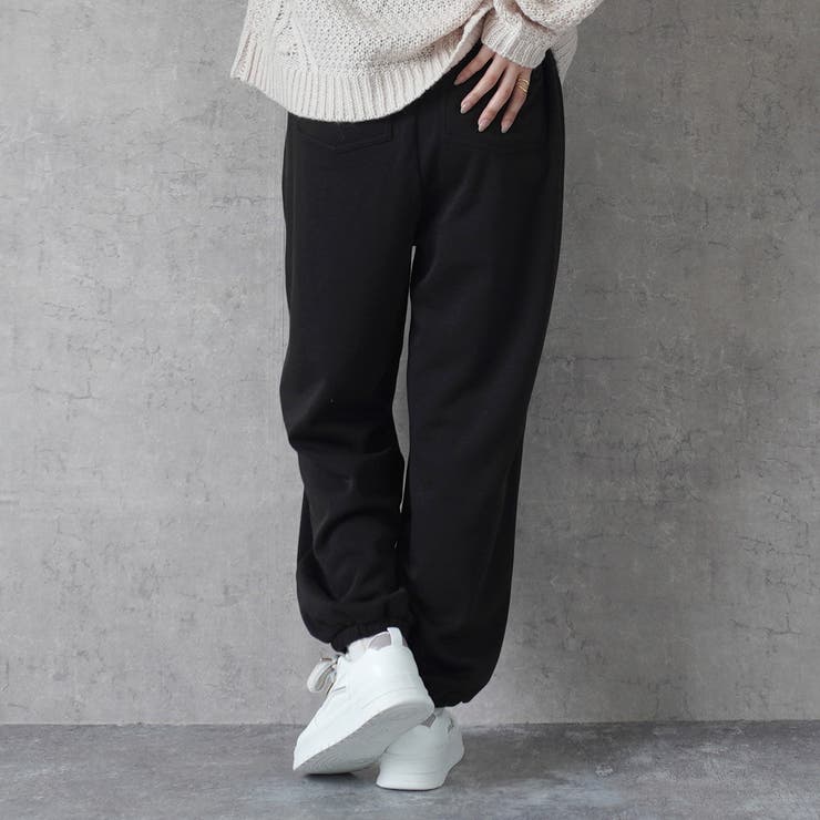 裏シャギーアルガンオイル加工 ジョガーパンツ ドロスト | SELECT LEVERY  | 詳細画像24 