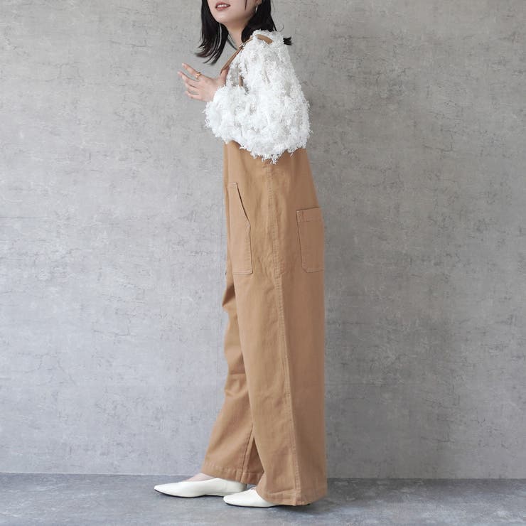 配色ステッチベイカーサロペット パンツ ロングシーズン 春夏 秋冬  | SELECT LEVERY  | 詳細画像9 