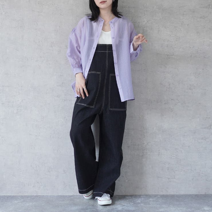 配色ステッチベイカーサロペット パンツ ロングシーズン 春夏 秋冬  | SELECT LEVERY  | 詳細画像24 