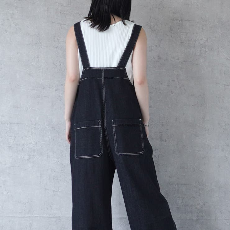 配色ステッチベイカーサロペット パンツ ロングシーズン 春夏 秋冬  | SELECT LEVERY  | 詳細画像23 