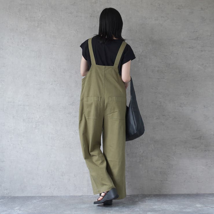 配色ステッチベイカーサロペット パンツ ロングシーズン 春夏 秋冬  | SELECT LEVERY  | 詳細画像15 